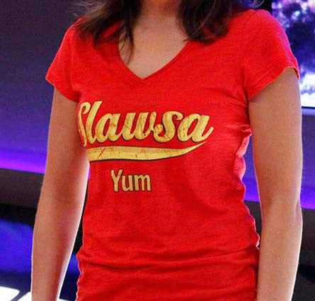 T-Shirt - Women's "Yum" Coral Vintage Tee